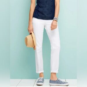 Talbots White the weekend chino Pants women’s size 14W  plus